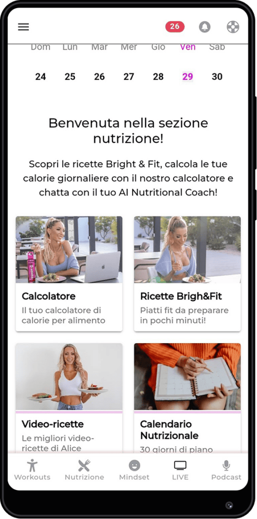 Bright&Fit - Alice Veglio - App